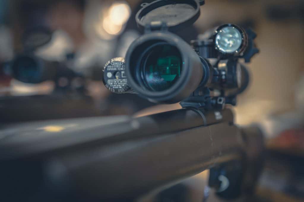 Green lens on a scope