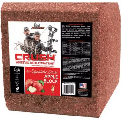 CRUSH Apple Deer Block in red color