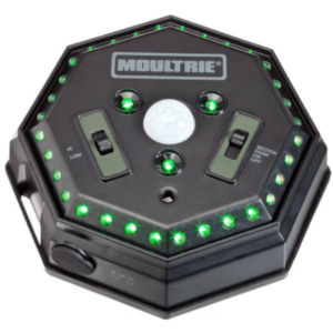 Moultrie Game Feeder Hog Light in black with green lights