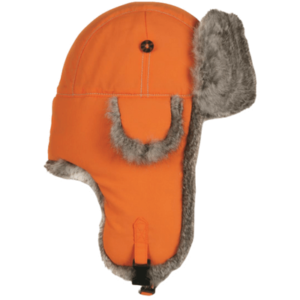 Mad Bomber Supplex Fur Hat in blaze orange