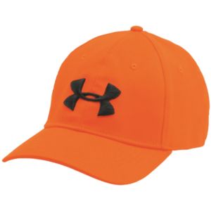 Under Armour Men's Camo 2.0 Cap in blaze orange/cannon