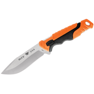 656 Pursuit Pro Large Knife with a black and orange handle